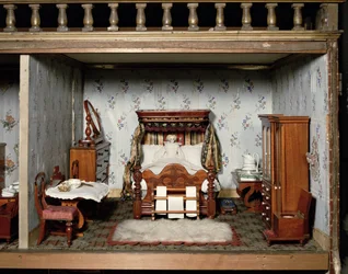 Een slaapkamer in Mrs Bryants Pleasure, c.1860